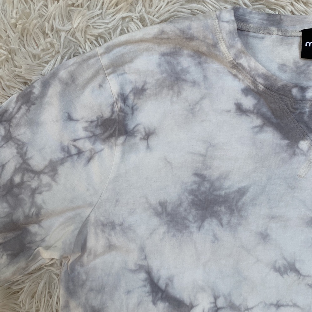 Mono B Tie Dye Top ๐ Gray & White - Picture 5 of 14
